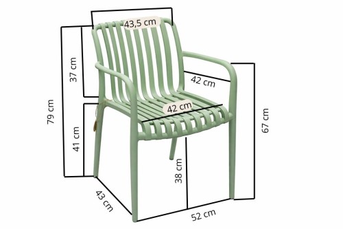 Grüner Outdoor-Stuhl